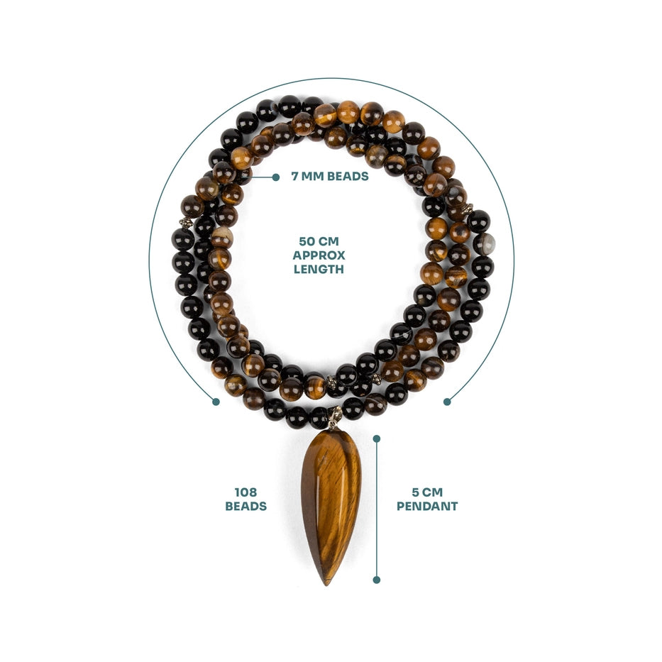 Myga Confidence Mala Bead Necklace