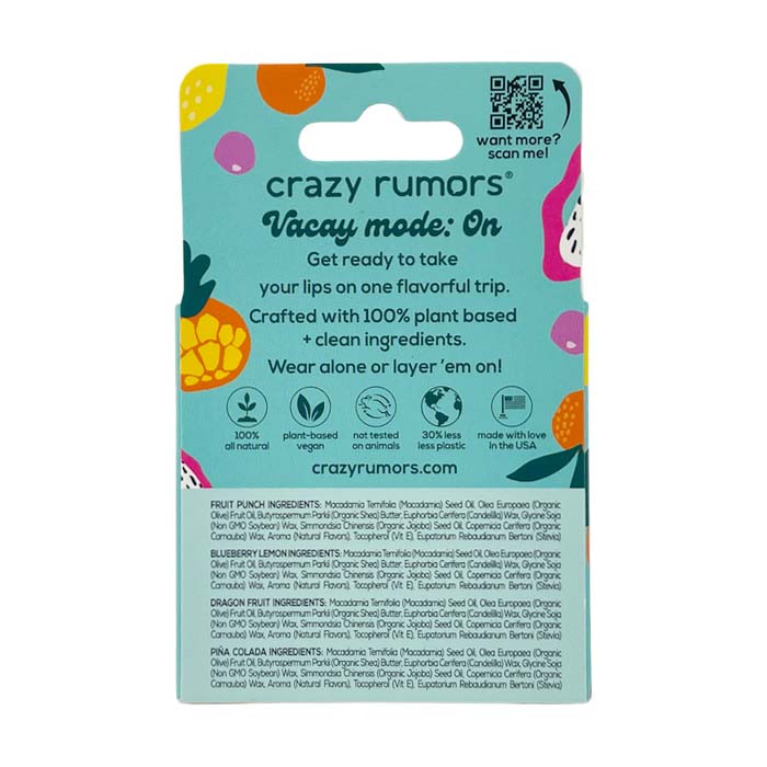 Crazy Rumors Fruit Mix 4-pack