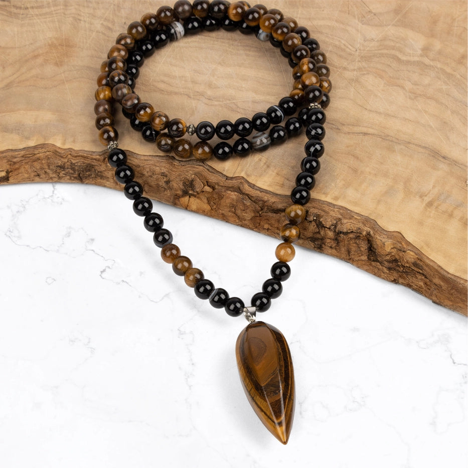 Myga Confidence Mala Bead Necklace