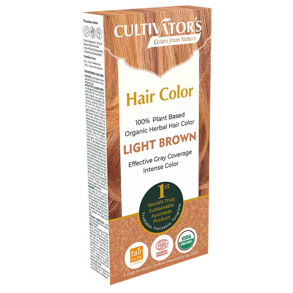 Hair Color Light Brown Slim Pack 100g