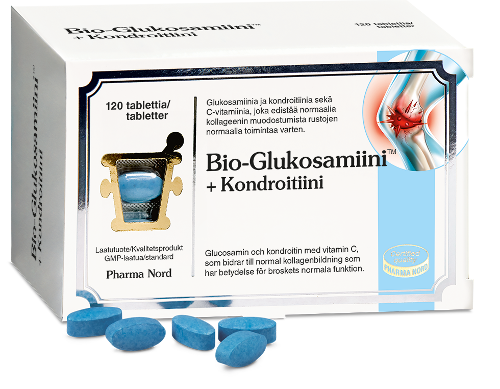 Bio-Glukosamiini+Kondroitiini  120 tabl.