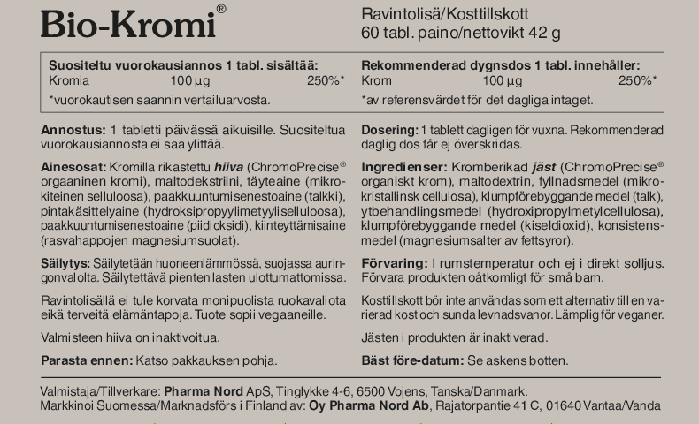 Bio-Kromi ChromoPrecise 100 ug  60 tabl.