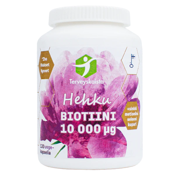 Hehku Biotiini 10 000µg 120 kaps.