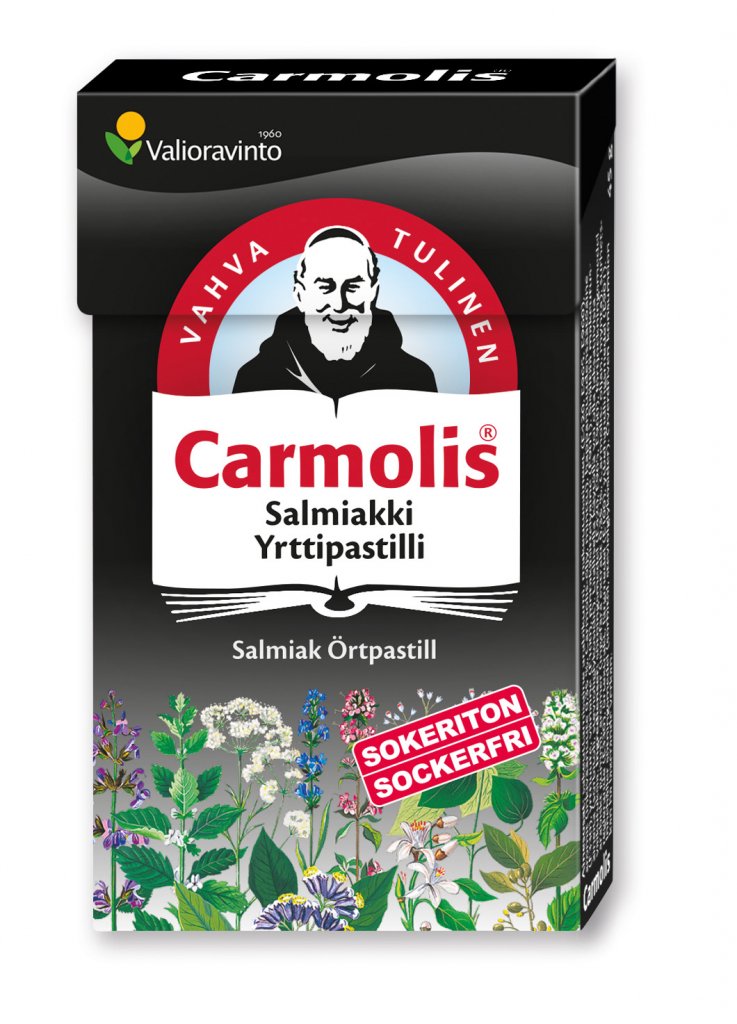 Carmolis Pastilli Salmiakki 45g