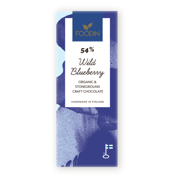 Foodin - Raakasuklaa (L) 54%, Wild Blueb