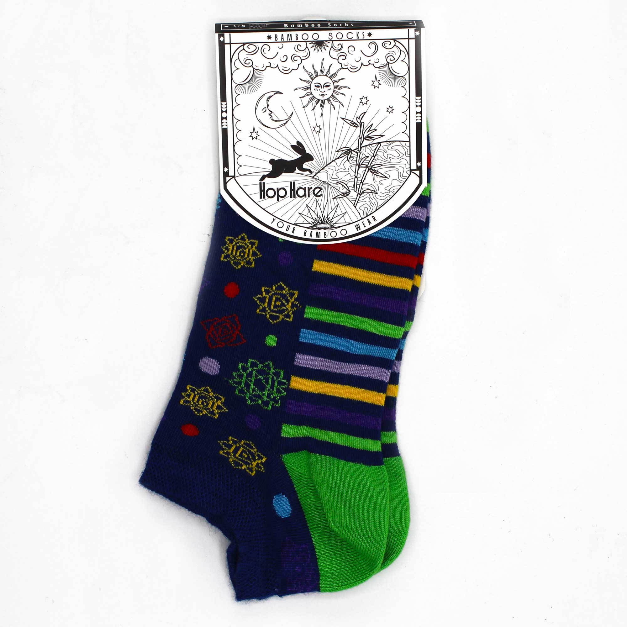 Hop Hare Low Socks 7 Chakra