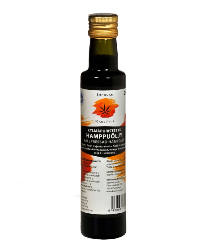 Impolan Hamppuöljy 250ml