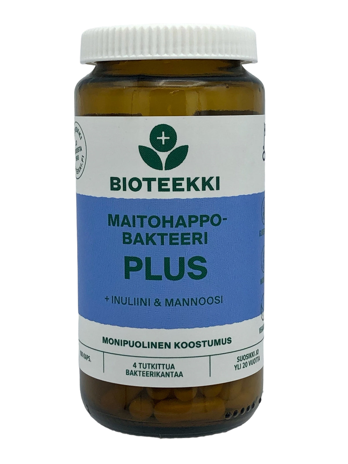 Maitohappobakteeri Plus 100 kaps.