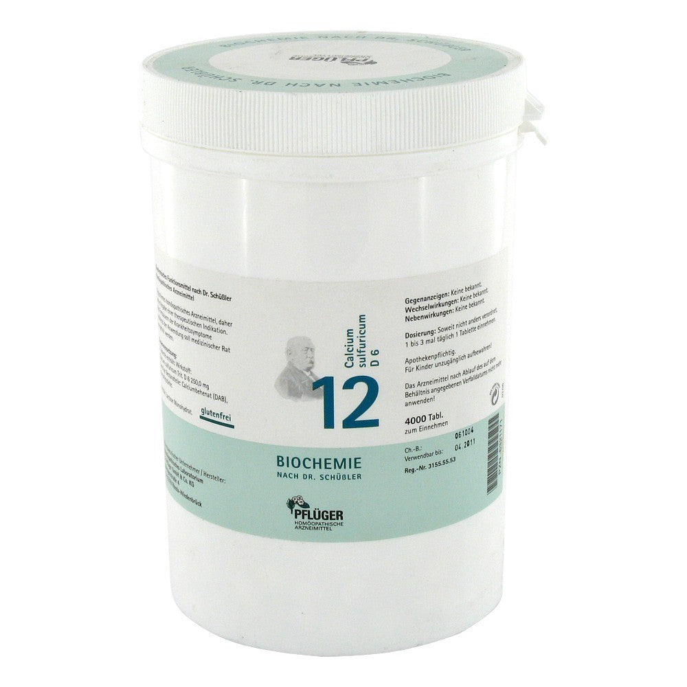 Pflüger No 12 Calcium Sulfuri D6 400tbl.