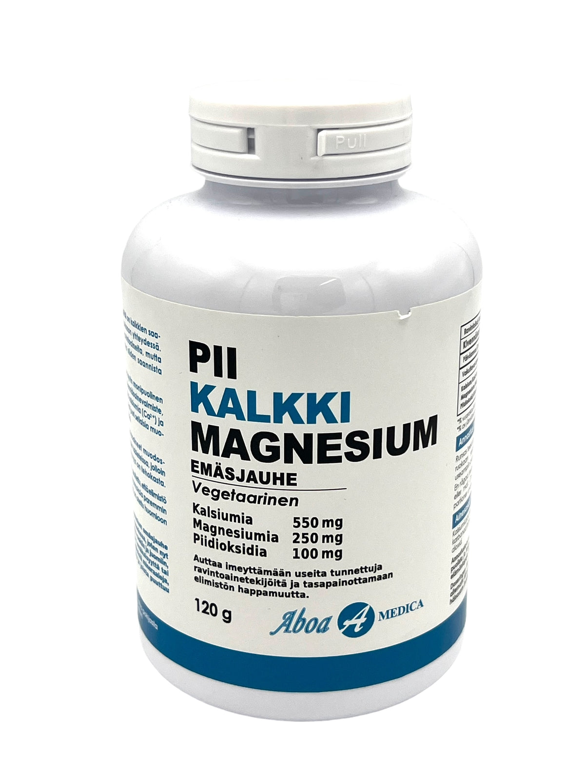 Pii Kalkki Magnesium Emäsjauhe 120g