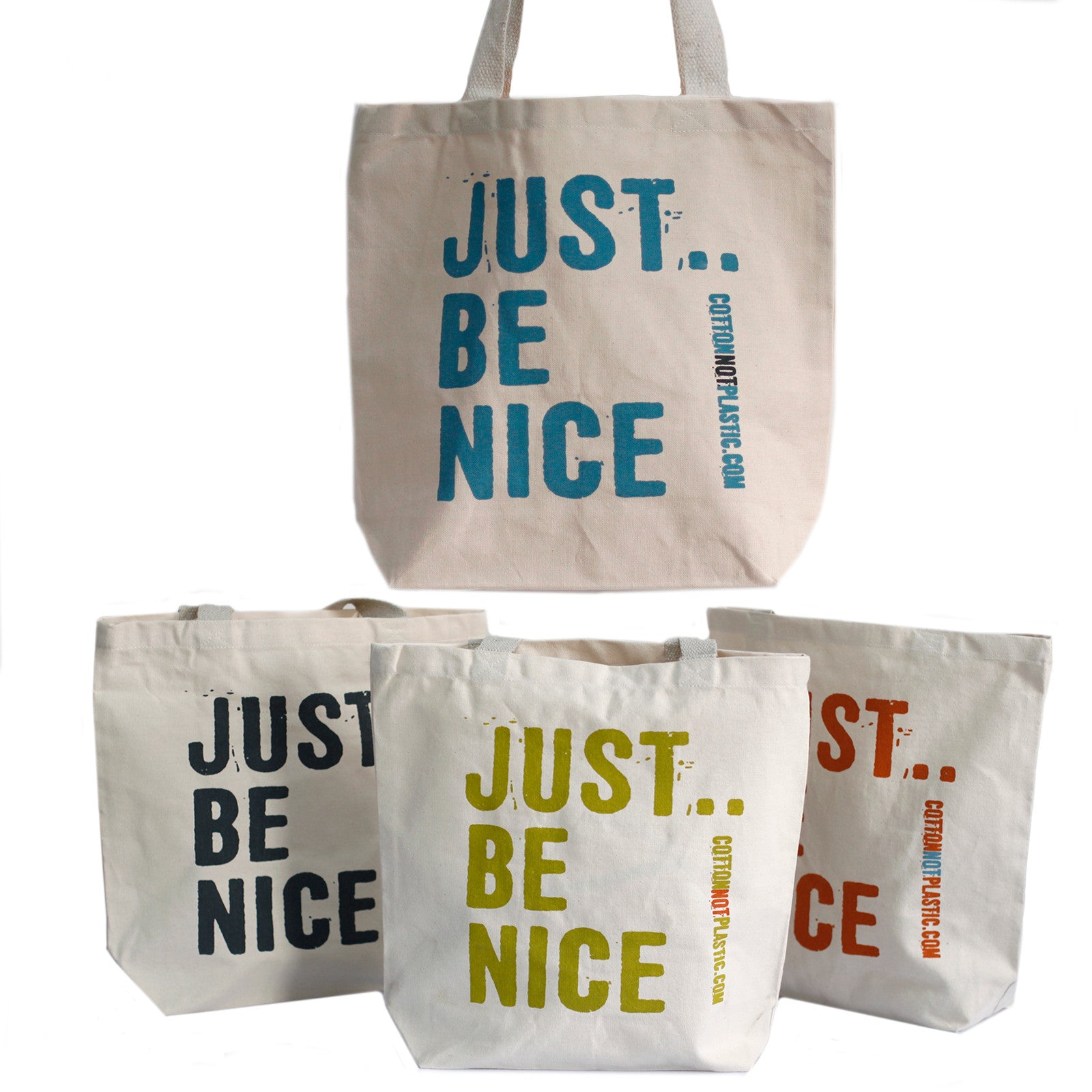 Puuvilla kassi Just Be Nice