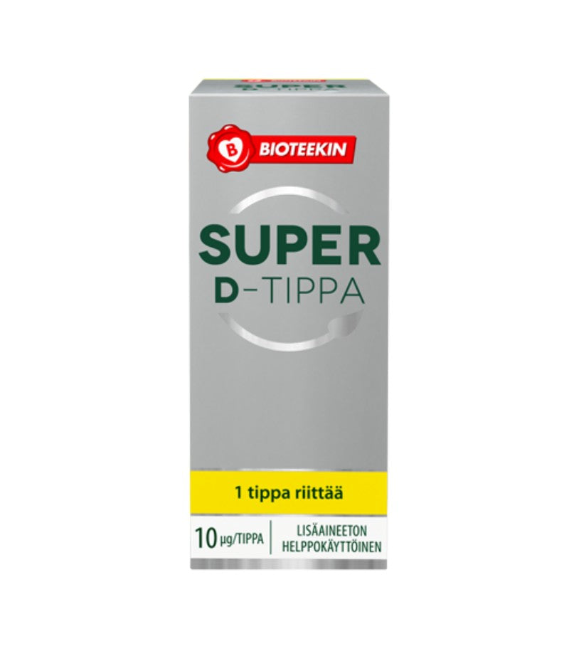 SUPER D tipat 10ug D-vitamiinia/tippa