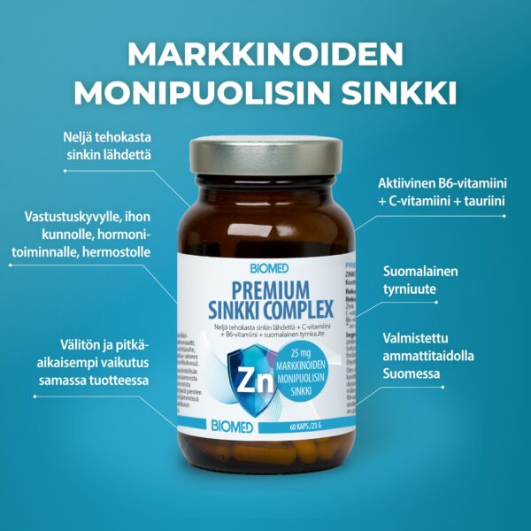 Biomed Premium Sinkki Complex 60kps.