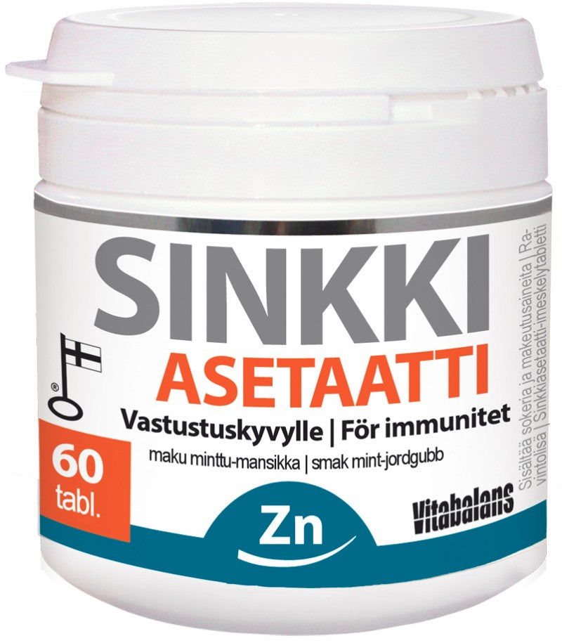 Sinkki Asetaatti 60tbl.