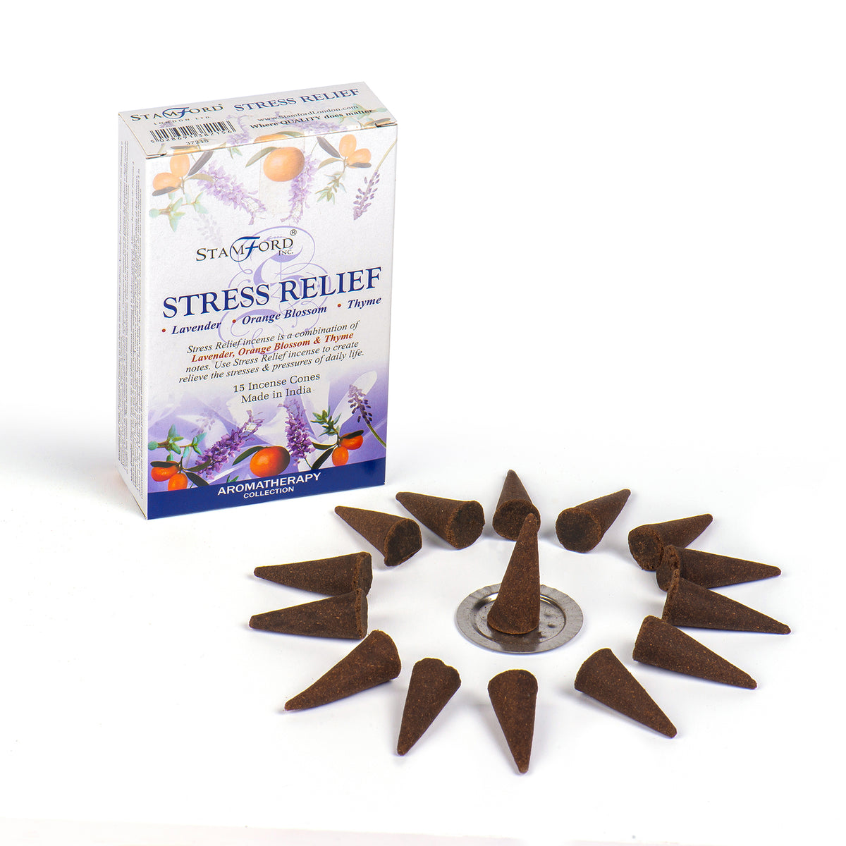 Stress Relief Incense Cones 15kpl