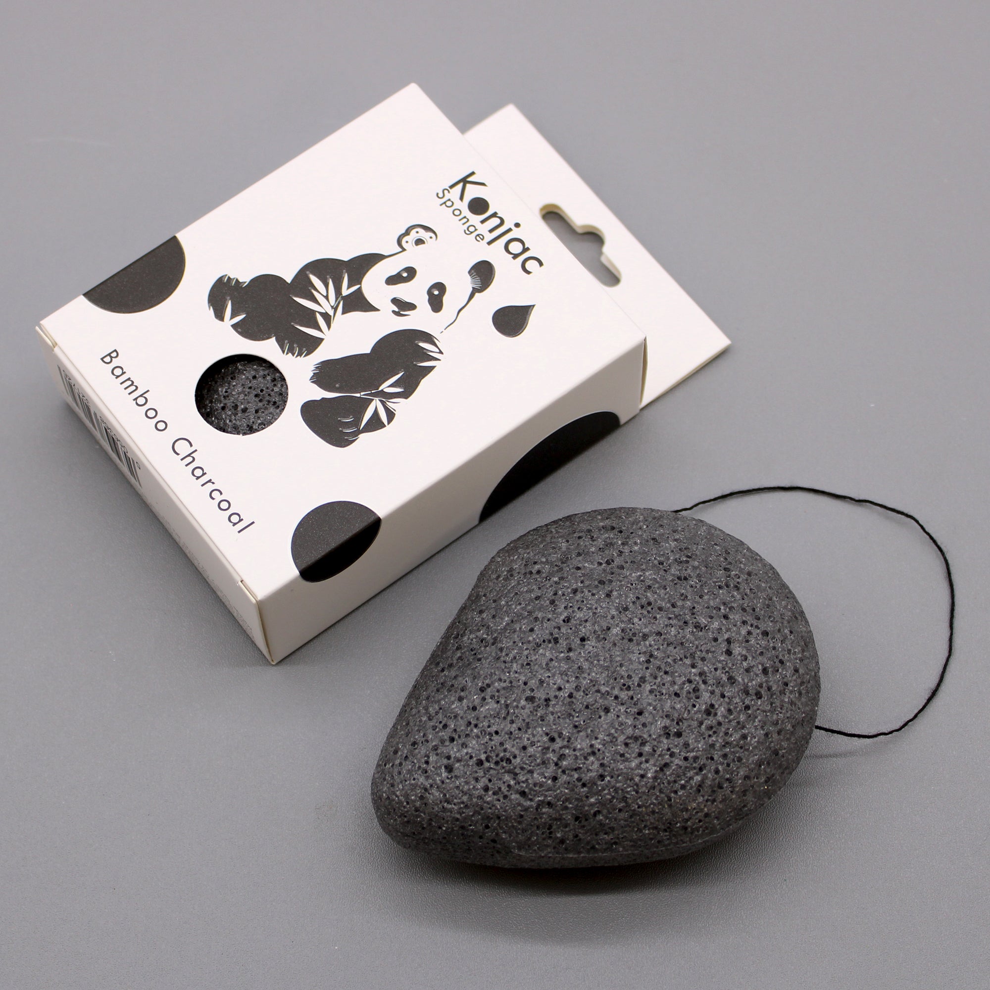 Teardrop Konjac Sponge Bambo-Charcoal