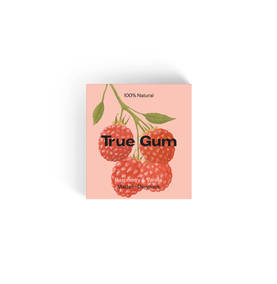 True Gum Purukumi Vadelma &amp; Vanilja