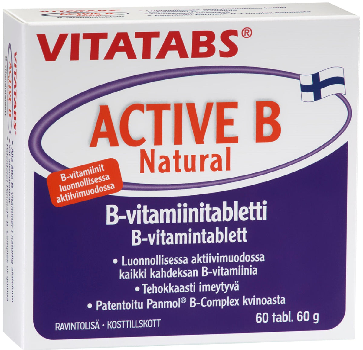 Vitatabs Active B Natural 60tbl.