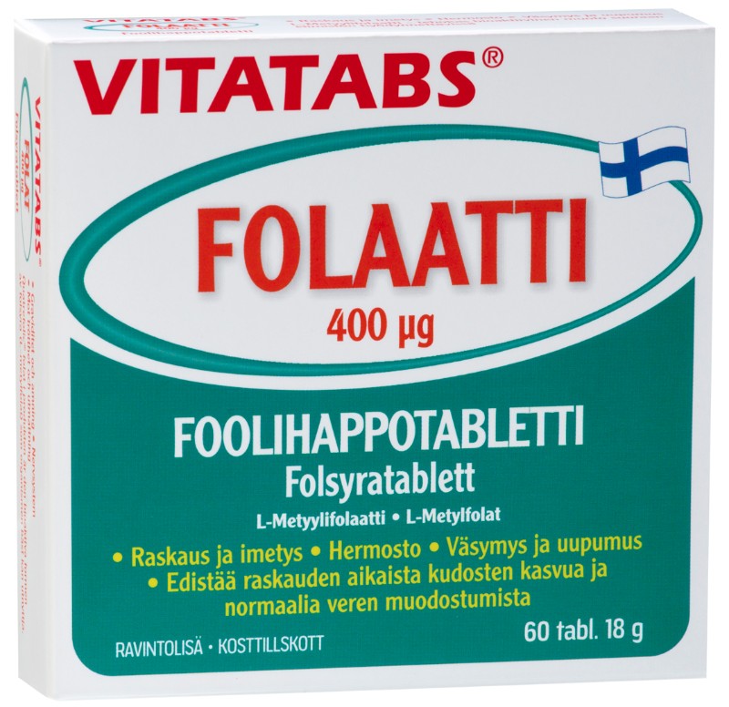 Vitatabs Folaatti 400 µg 60 tabl