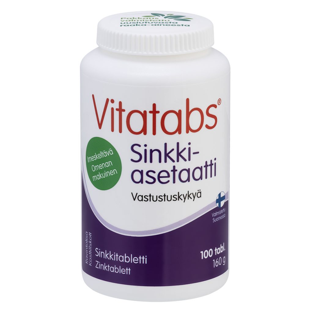 Vitatabs Sinkkiasetaatti 100tbl.