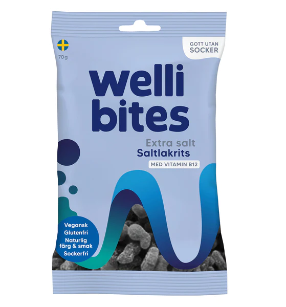 Wellibites Suolainen Lakritsi  70g