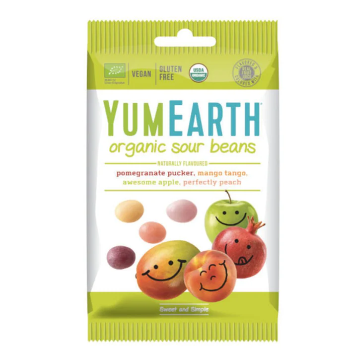 Yumearth Sour Beans luomu 50g