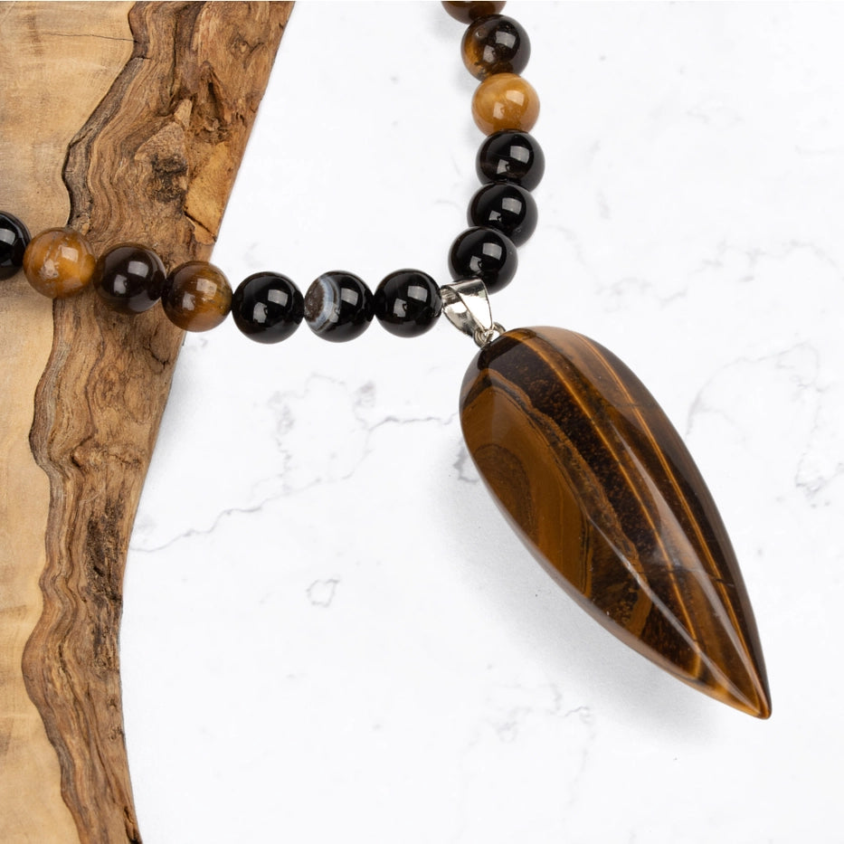 Myga Confidence Mala Bead Necklace