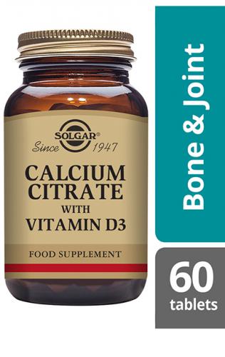 Calcium Citrate + Vitamin D3 60tbl.