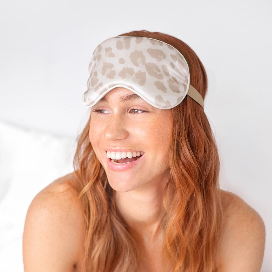 Kitsch The Satin Eye Mask - Leopard