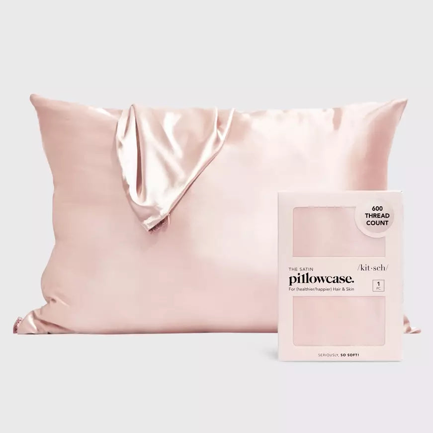 Kitsch The Satin Pillowcase-Blush