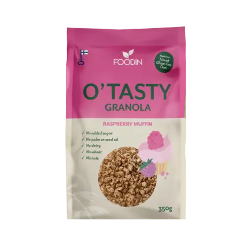 O´Tasty Granola Raspberry Muffin 350g