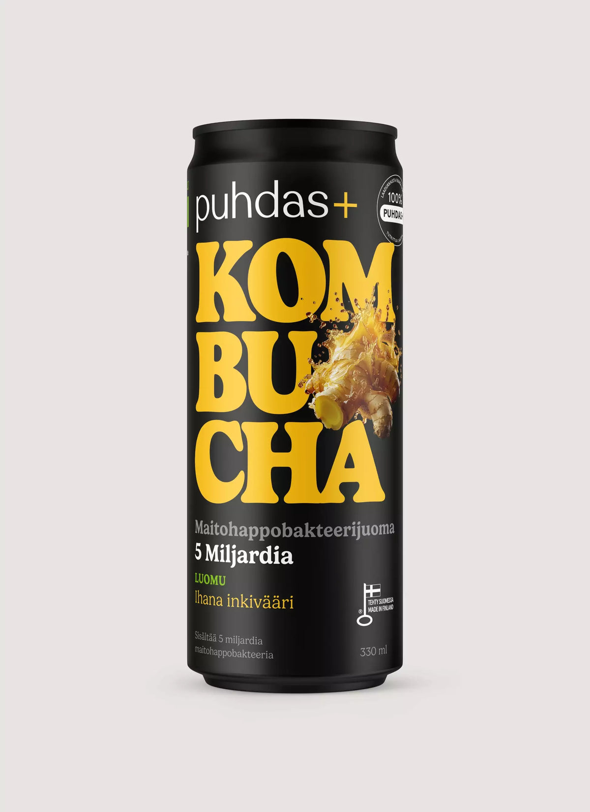 puhdas+ Kombucha Ihana Inkivääri 330ml