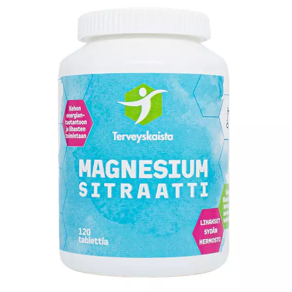 Terveyskaistan Magnesium sitraatti 120tb